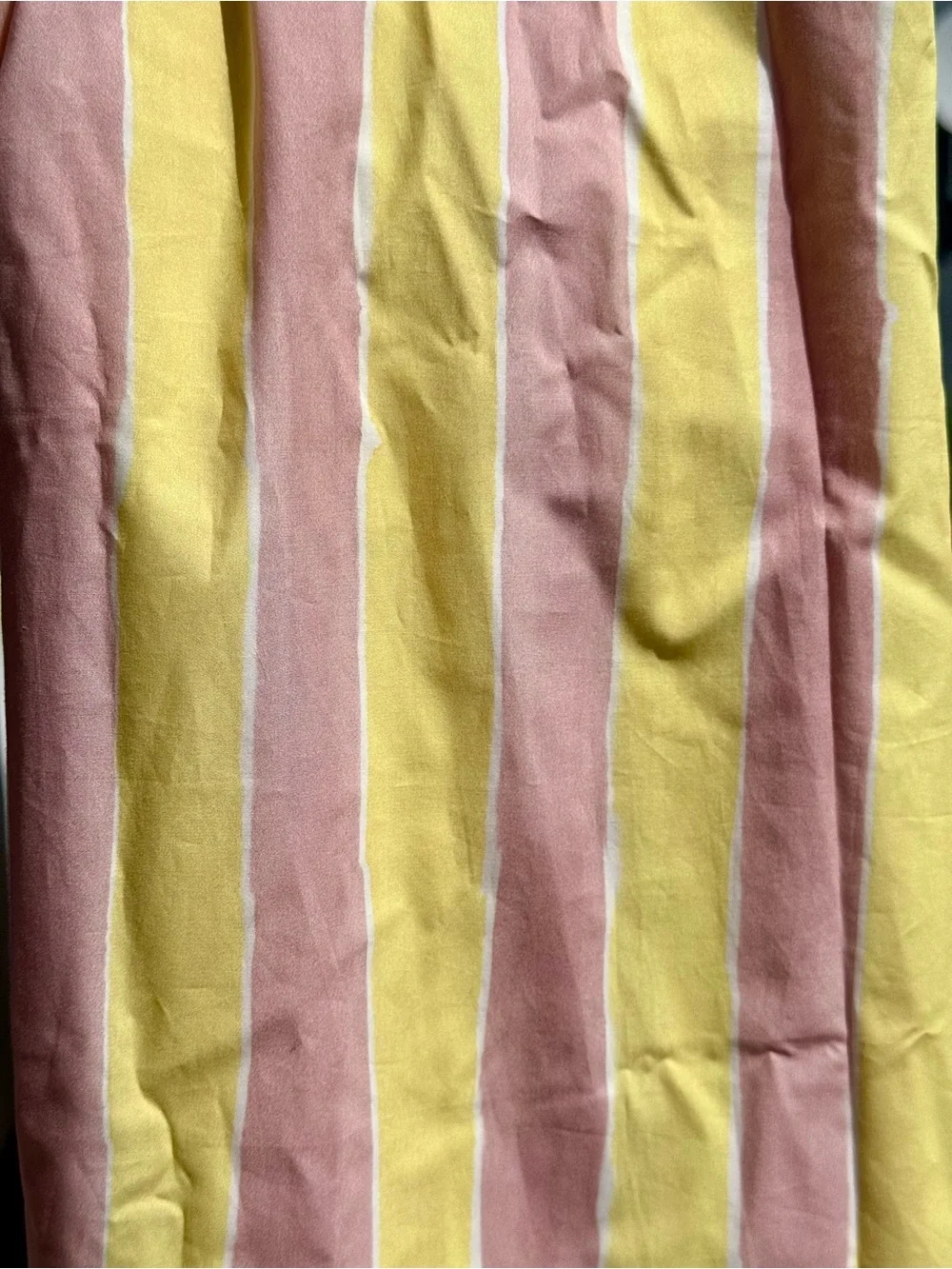 Fendi Kids Yellow & Pink Vertical Stripe Sleeveless Dress